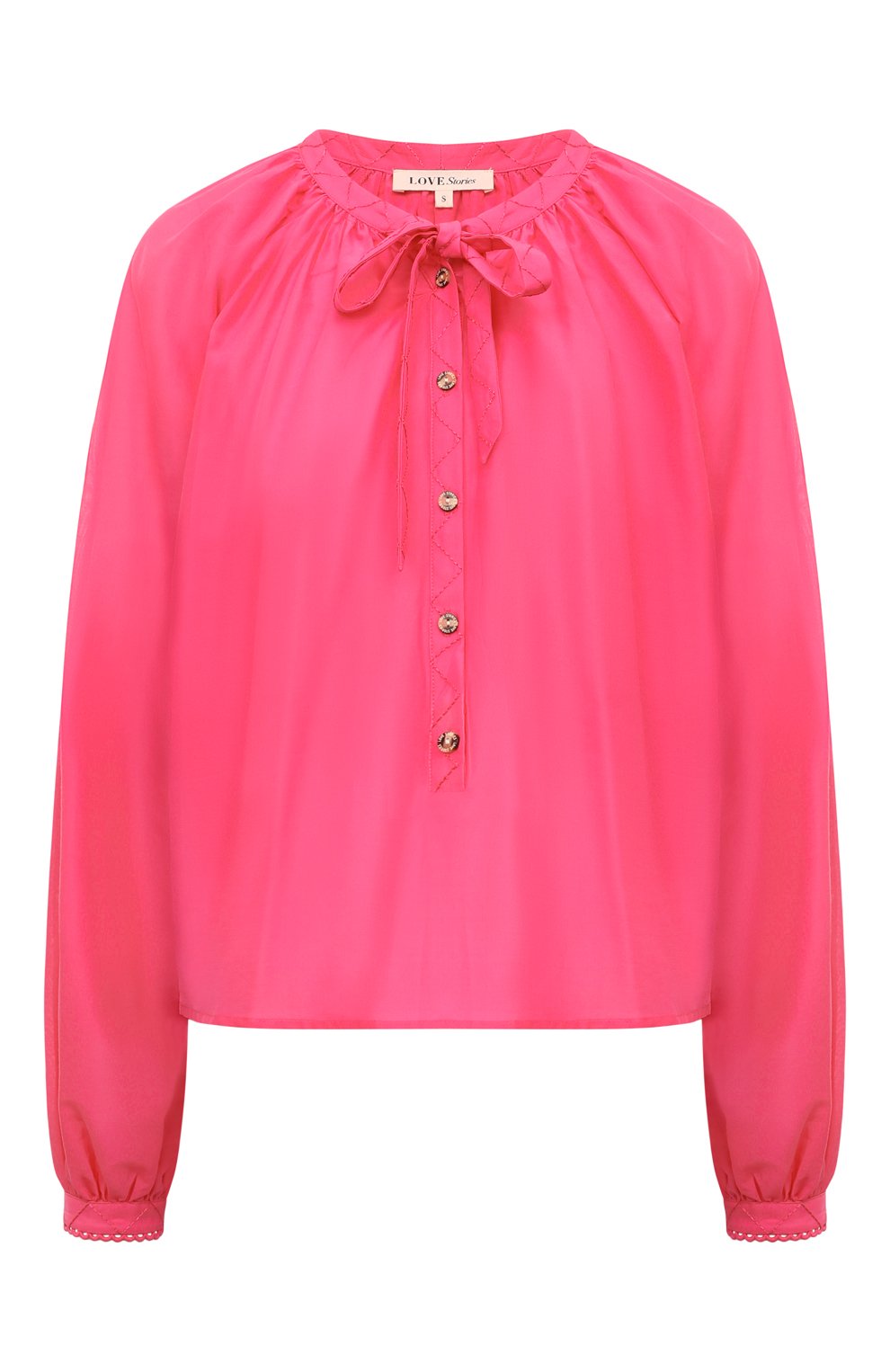 Блузка из хлопка и шелка LOVE STORIES, арт. L2423231-525, фото 1