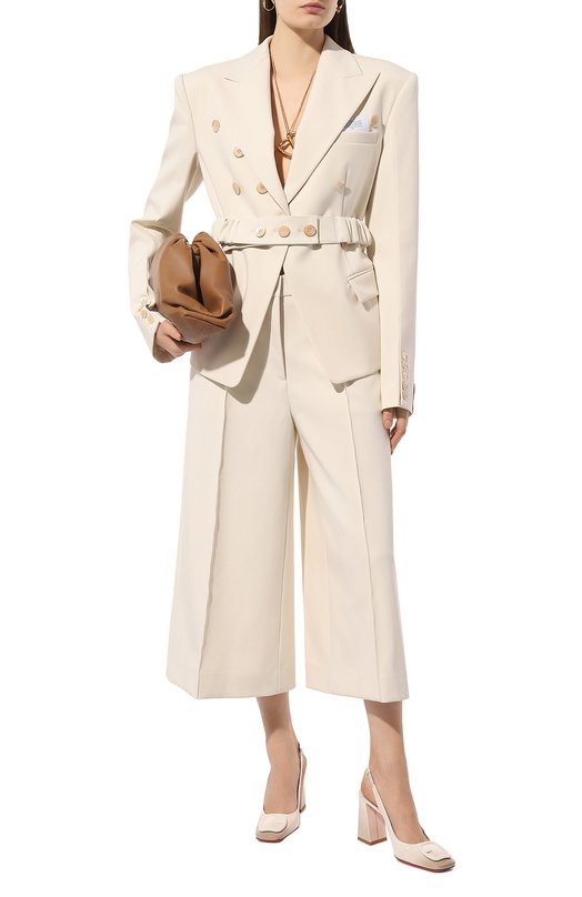 Кожаные туфли Santoni WDMP70407HA2TTV1I80 Белый  WDMP70407HA2TTV1I80 Фото 2