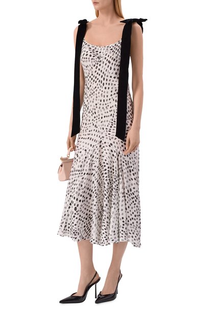 Женское платье из вискозы и шелка NINA RICCI, арт. 26PCR0029/VI0551