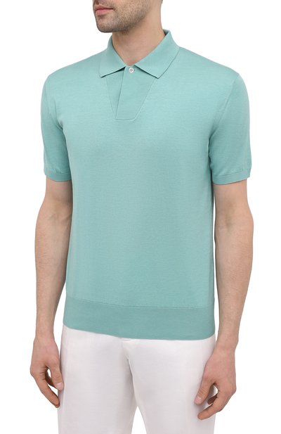 Поло из хлопка и шелка LORO PIANA, арт. FAL5739, фото 3