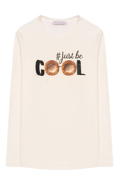Хлопковый лонгслив MONNALISA, арт. 19F614
