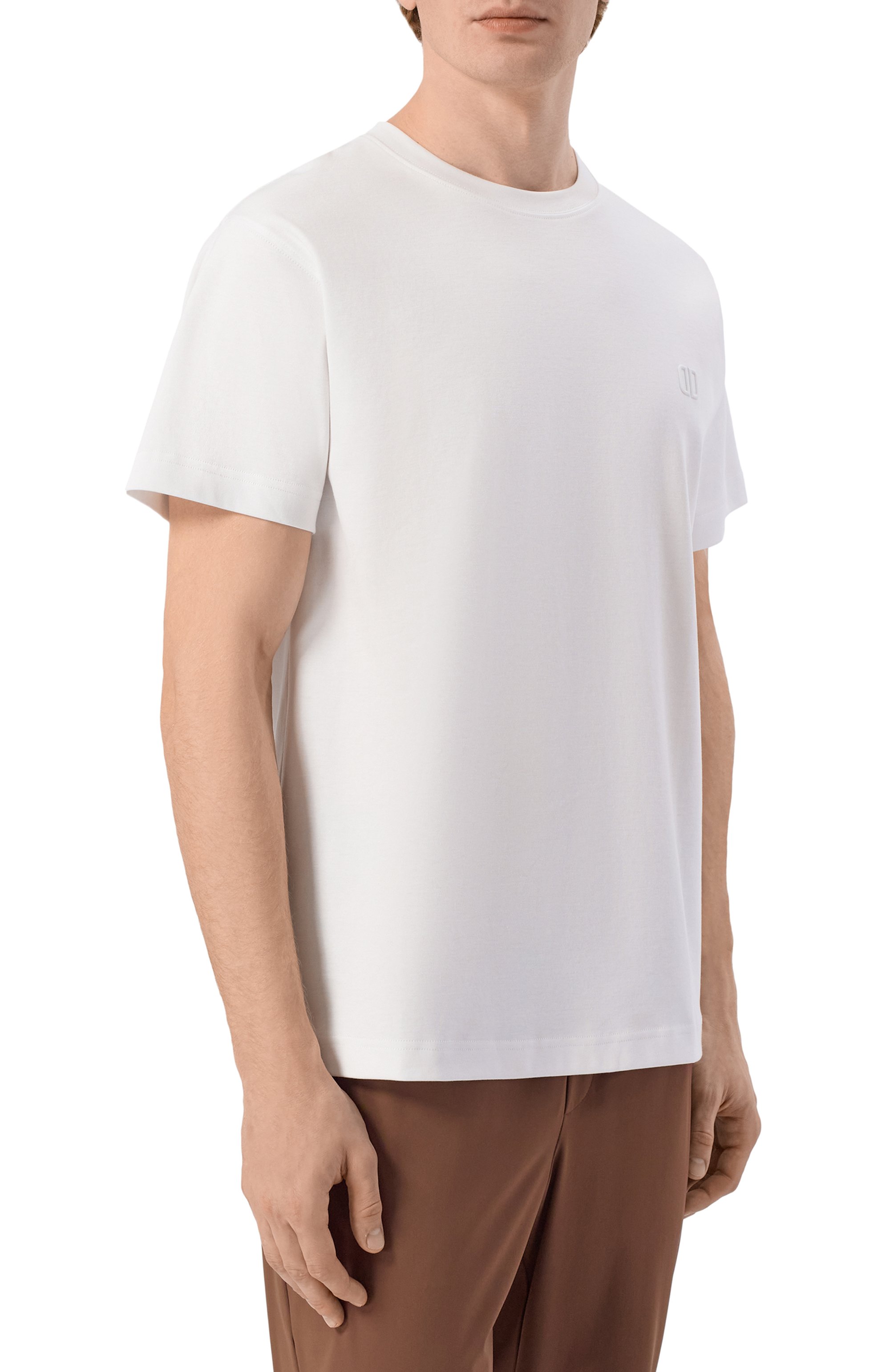 Хлопковая футболка DUNO белого цвета по цене 11100 руб., арт. DUARTE/FAR0, фото 3 Хлопковая футболка DUNO, арт. DUARTE/FAR0, фото 3