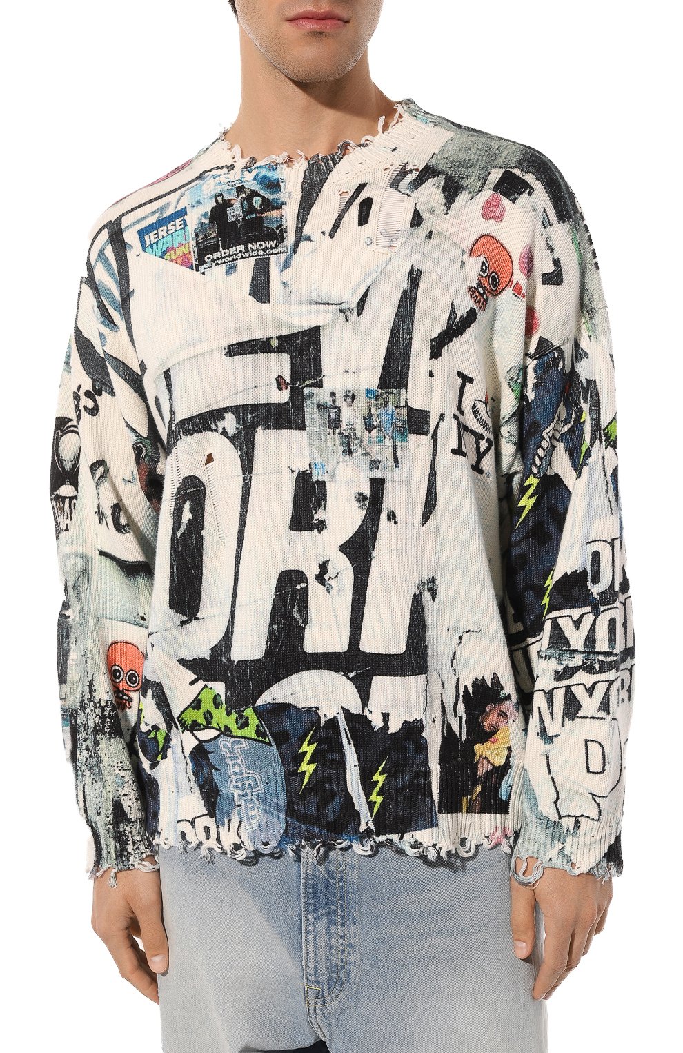 Хлопковый свитер R13, арт. R13WY009-Y080B, фото 3