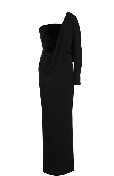 Женское приталенное платье-макси асимметричного кроя TOM FORD, арт. AB1956-FAX040