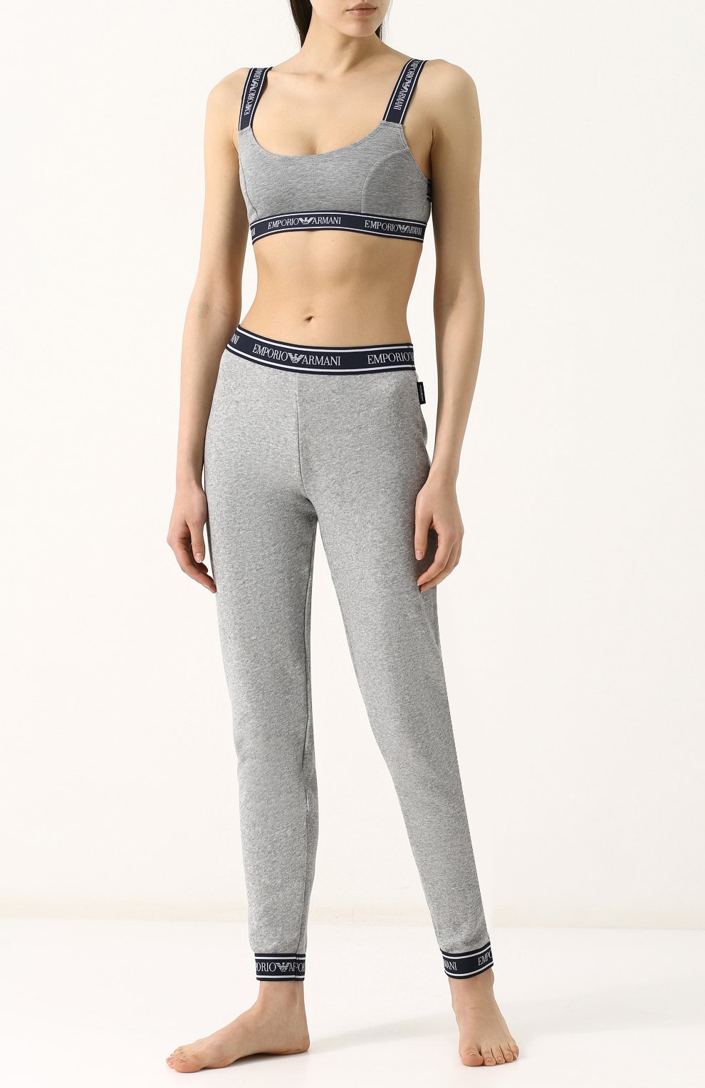 Хлопковый бюстгальтер с логотипом бренда EMPORIO ARMANI, арт. 163651/8P317, фото 2