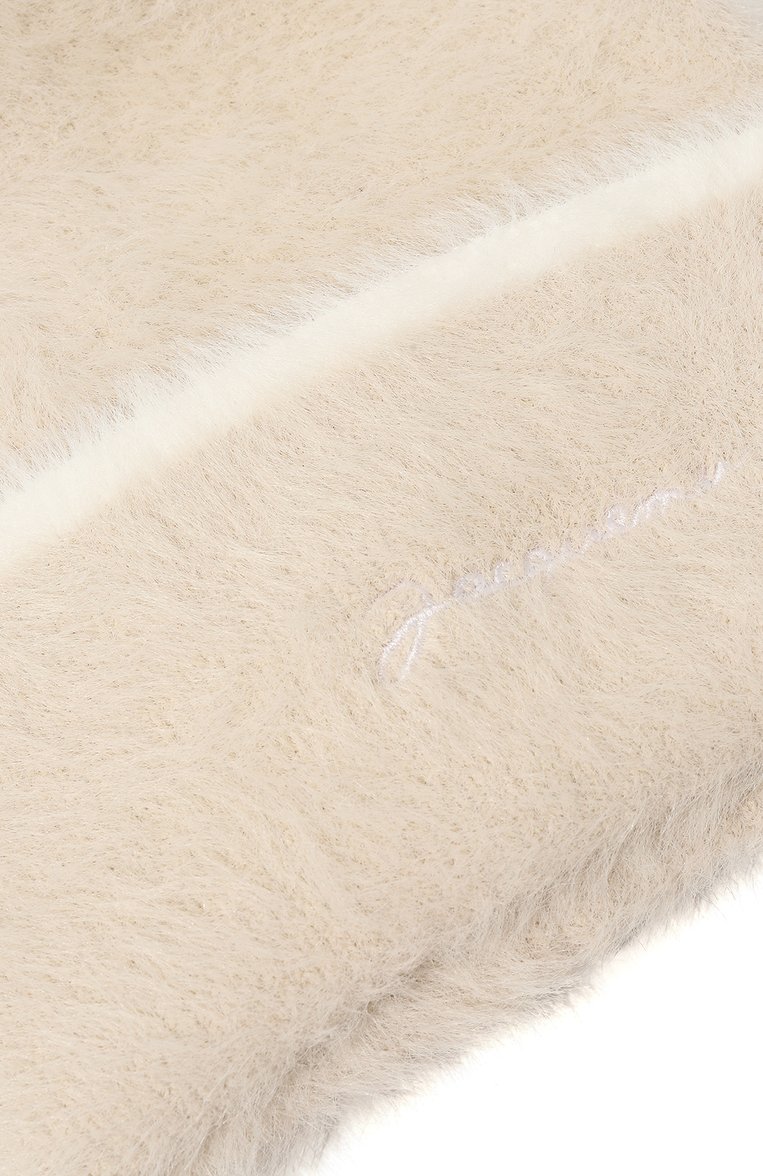 Женская шапка JACQUEMUS белого цвета, арт. 22H/226AC414-5080 | Фото 4 (Материал: Текстиль, Синтетический материал; Нос: Не проставлено)