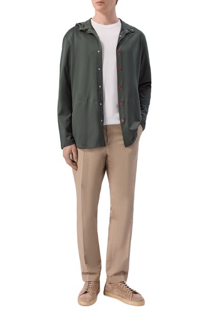 Мужская хлопковая рубашка KITON, арт. UMCPETEH0923414