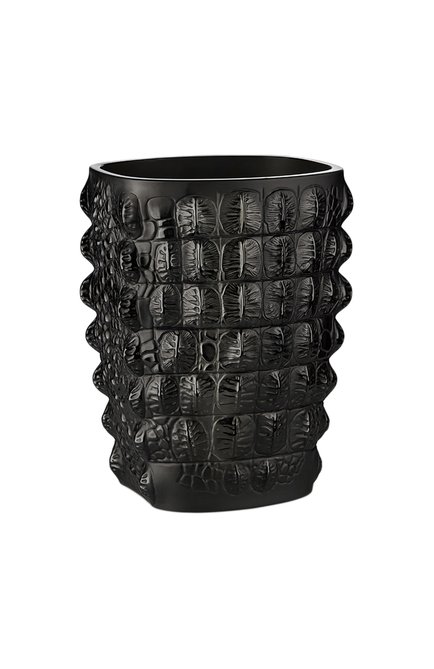 Ваза croco LALIQUE черного цвета, арт. 10758100 | Фото 1 (Нос: Не проставлено; Региональные ограничения белый список (Axapta Mercury): Не проставлено)