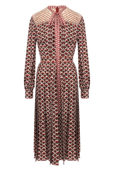 Женское шелковое платье VALENTINO, арт. RB3VAKD14ES