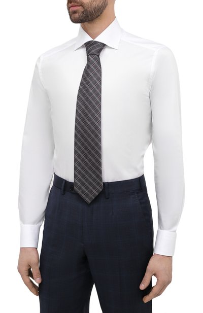 Хлопковая сорочка ZEGNA, арт. 901222/9MS0BA, фото 4