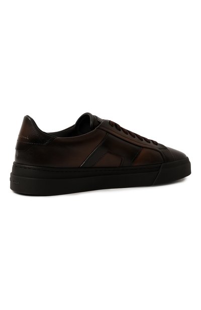 Кожаные кеды gloria SANTONI, арт. MBGG22018SM0RG0N, фото 5