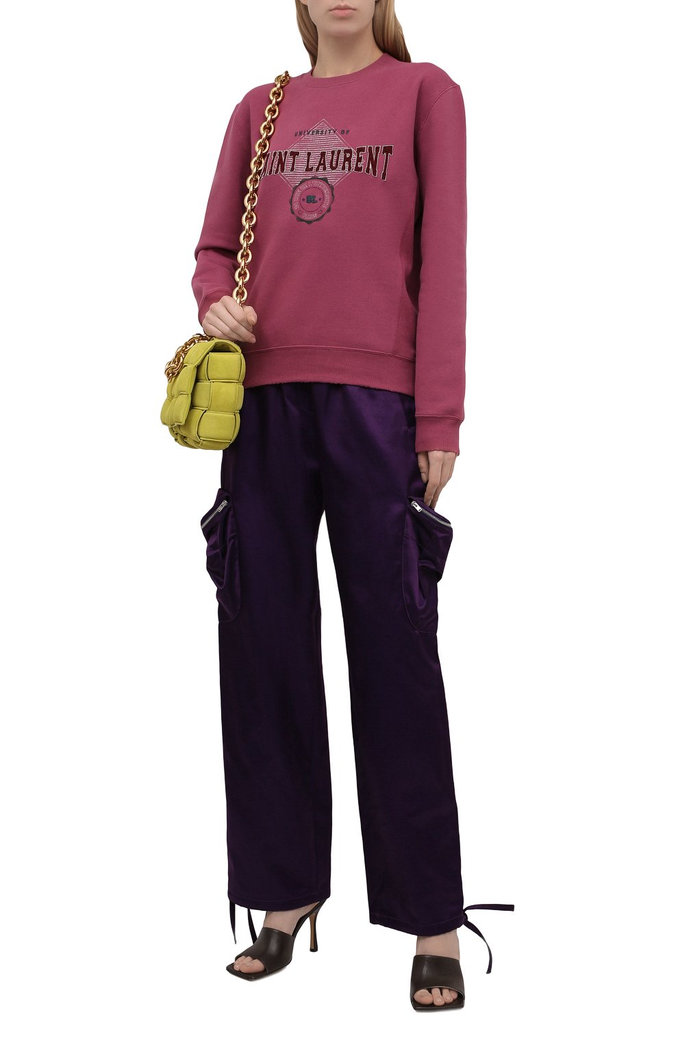 Хлопковый свитшот SAINT LAURENT, арт. 673413/Y36LX, фото 2