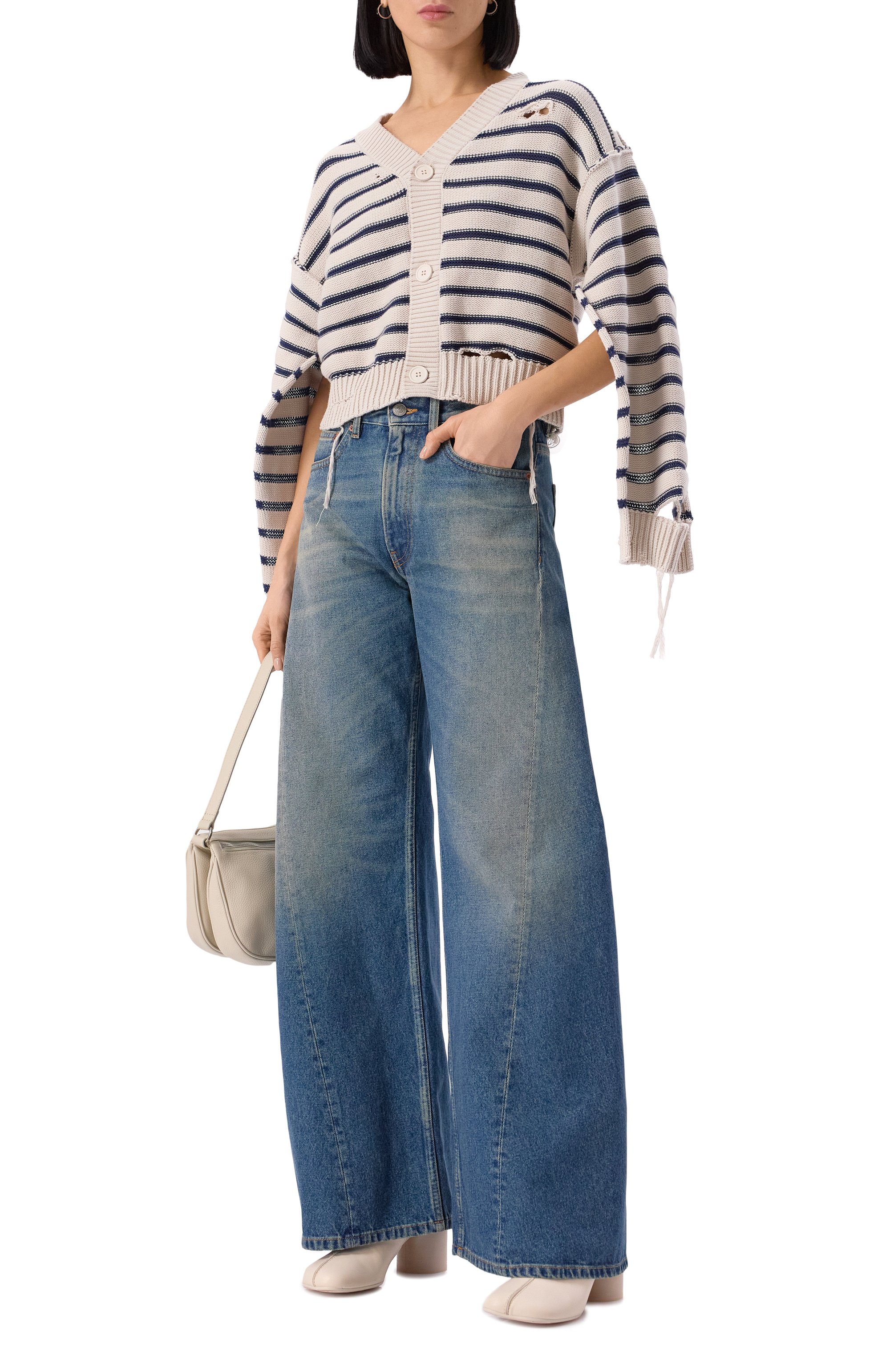 Хлопковый кардиган MM6, арт. S52HP0025/M13080, фото 2