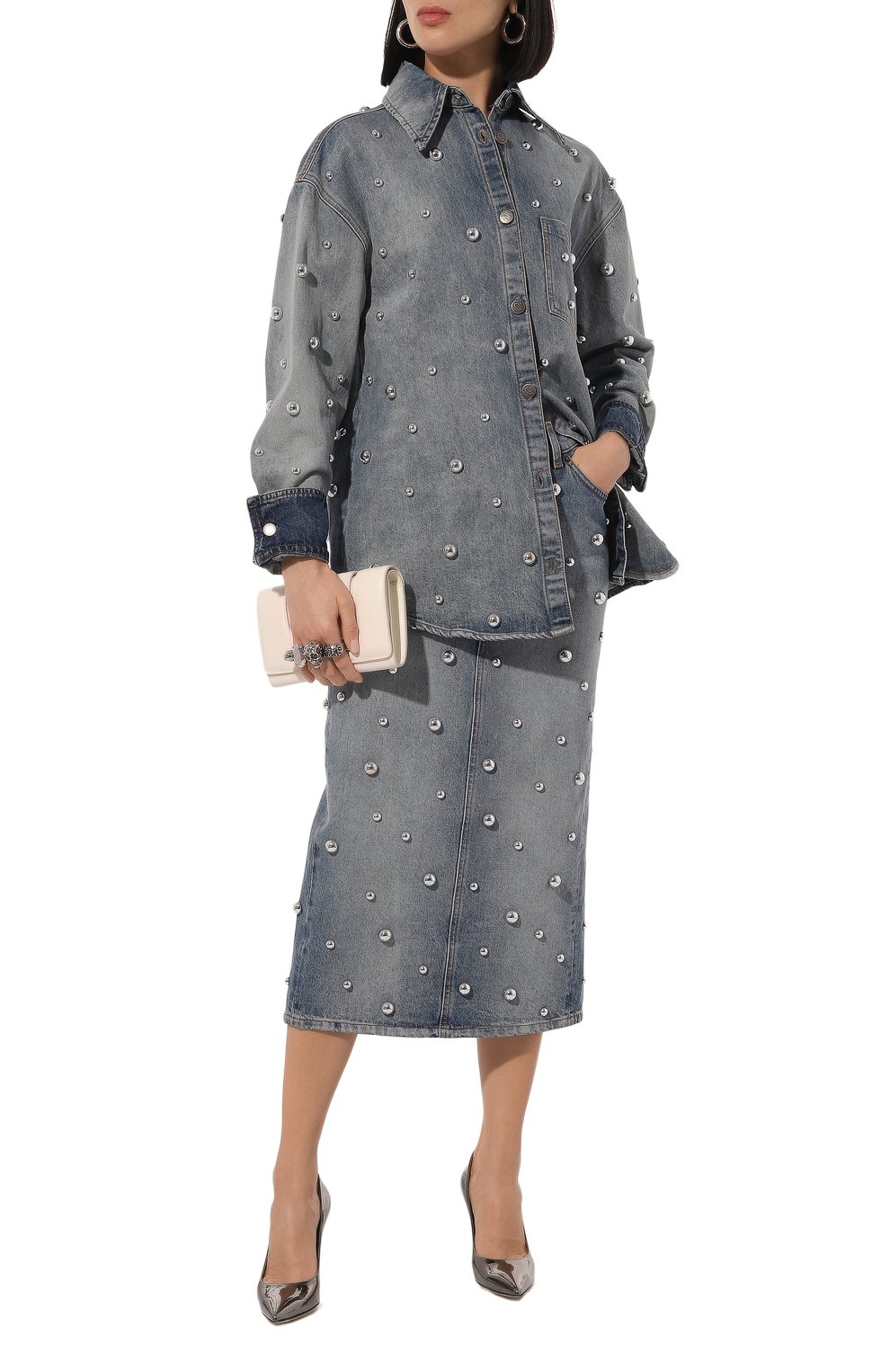 Джинсовая рубашка GIUSEPPE DI MORABITO, арт. 03PFDNT032B 03330, фото 2