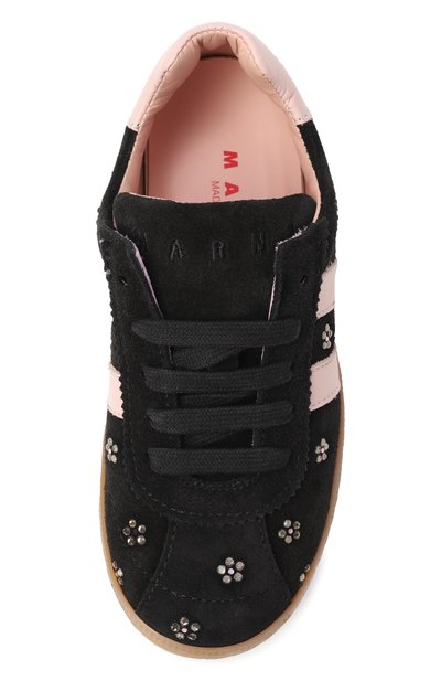 Замшевые кеды MARNI черного цвета по цене 34950 руб., арт. 82026/28-35, фото 4 Замшевые кеды MARNI, арт. 82026/28-35, фото 4