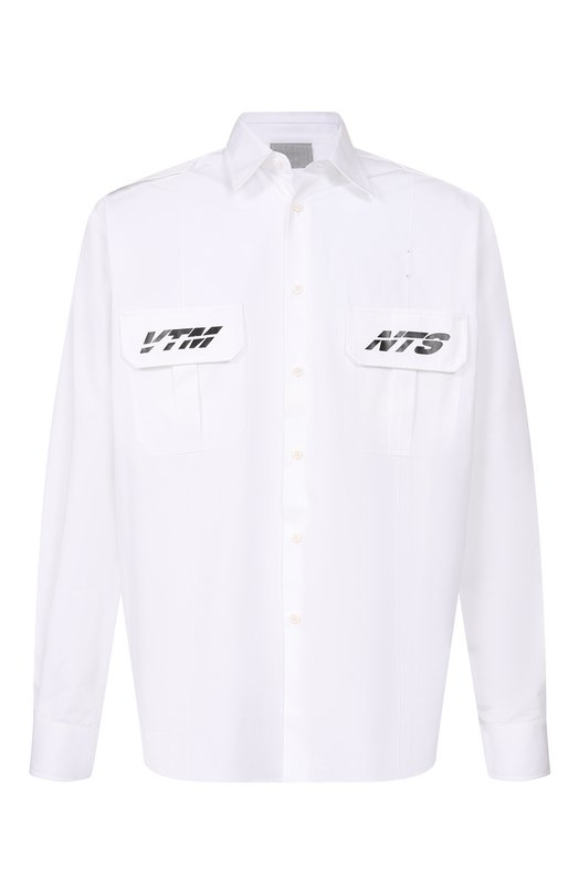 

Хлопковая рубашка VTMNTS, Белый