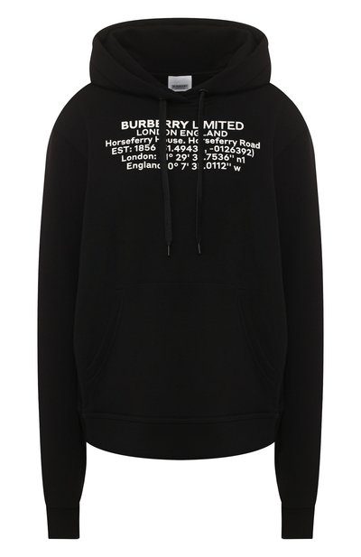 Женский хлопковое худи BURBERRY, арт. 8024631
