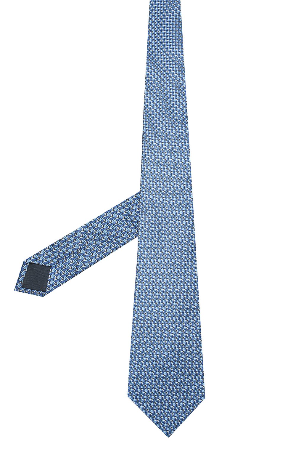Шелковый галстук LANVIN голубого цвета по цене 8495 руб., арт. 3333/TIE, фото 2 Шелковый галстук LANVIN, арт. 3333/TIE, фото 2