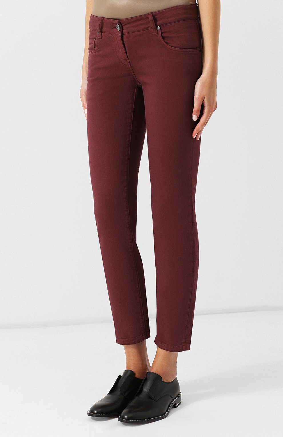 Однотонные джинсы прямого кроя BRUNELLO CUCINELLI, арт. M0H43P5153, фото 3