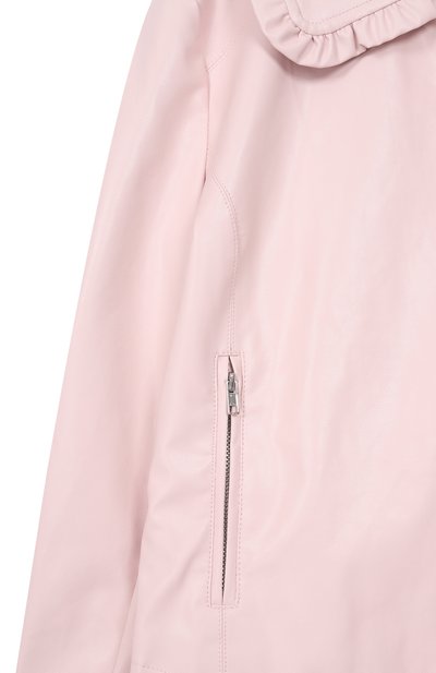 Куртка из экокожи MONNALISA светло-розового цвета по цене 26500 руб., арт. 17G103, фото 3 Куртка из экокожи MONNALISA, арт. 17G103, фото 3