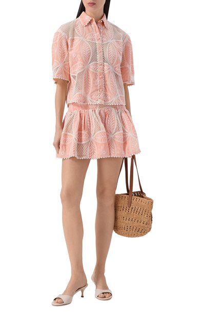 Женская хлопковая юбка POUPETTE ST BARTH, арт. WE9S26UCBPCH