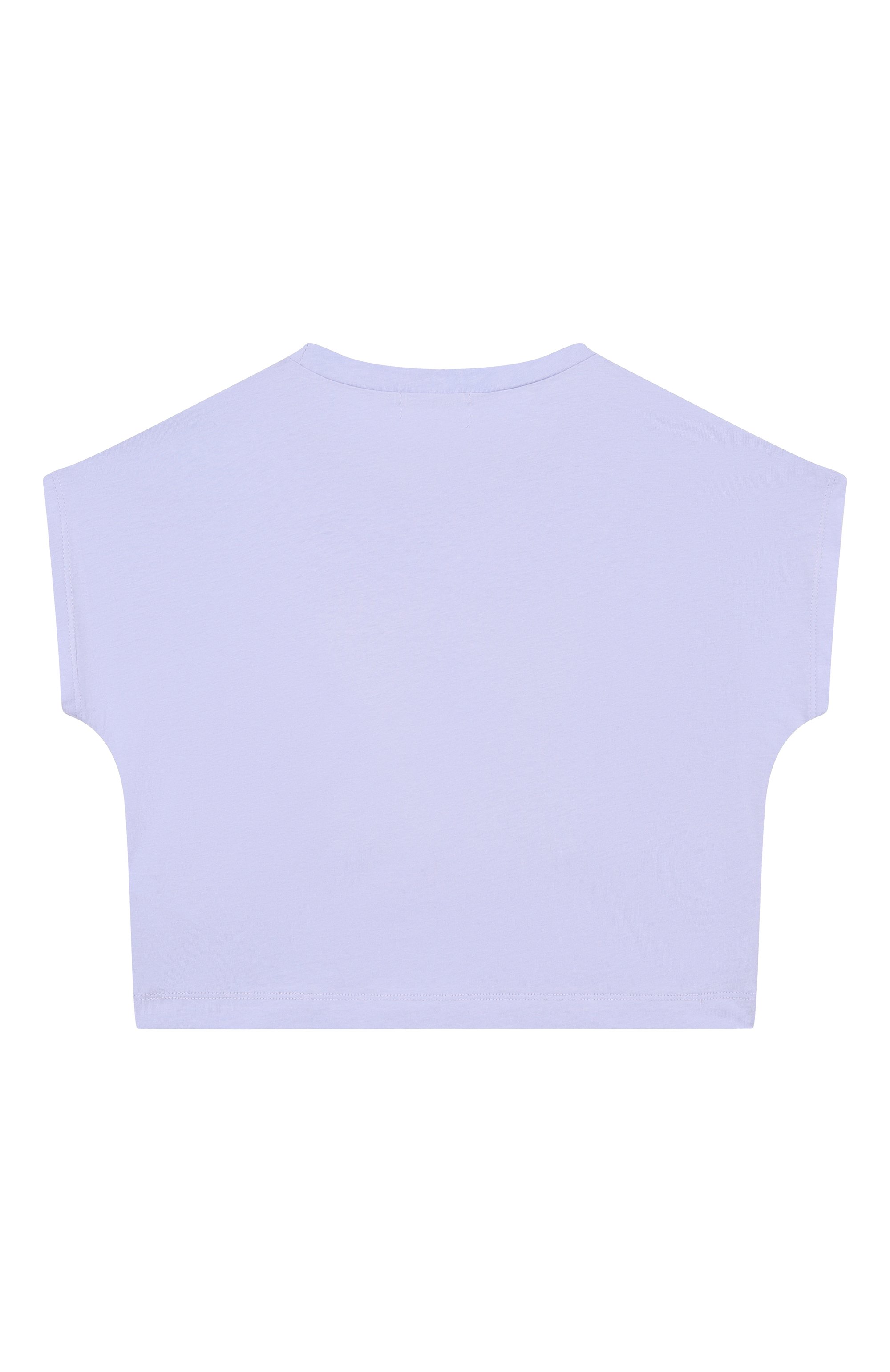 Хлопковая футболка BILLIEBLUSH сиреневого цвета по цене 7380 руб., арт. U21955, фото 2 Хлопковая футболка BILLIEBLUSH, арт. U21955, фото 2