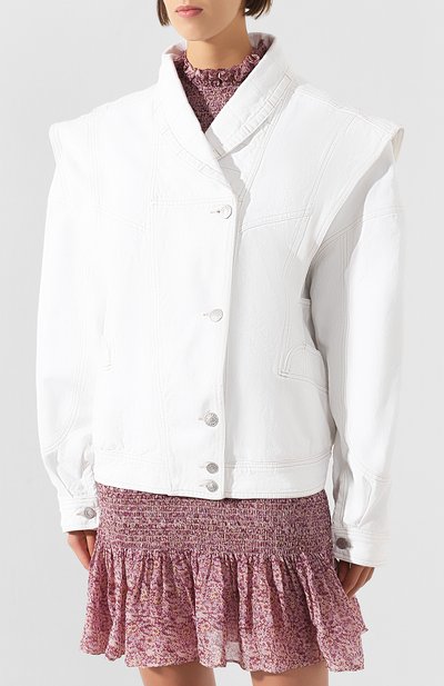 Джинсовая куртка ISABEL MARANT белого цвета по цене 103000 руб., арт. VE0967-19E008I/RANY, фото 3 Джинсовая куртка ISABEL MARANT, арт. VE0967-19E008I/RANY, фото 3