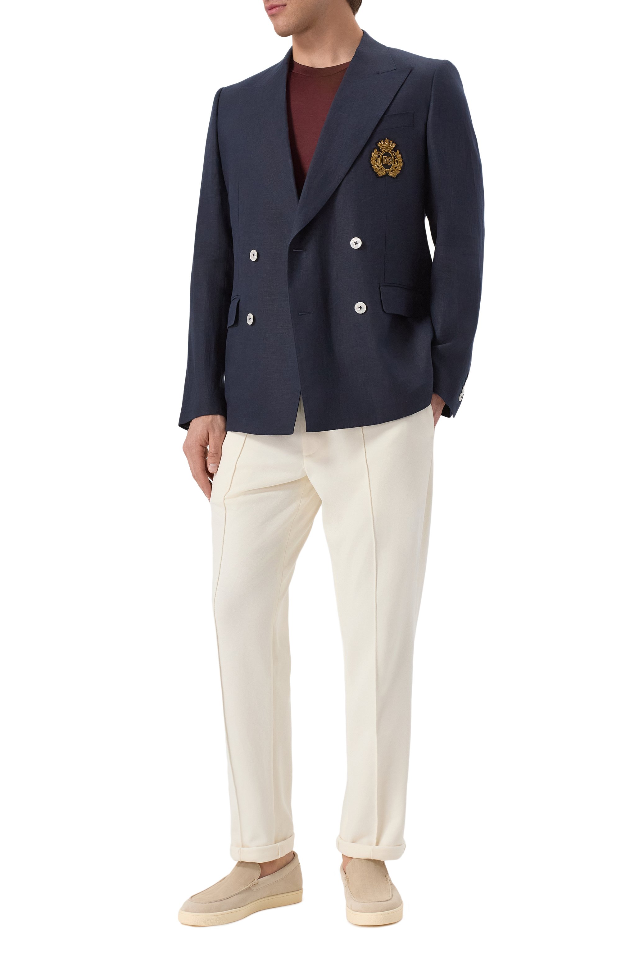 Льняной пиджак DOLCE & GABBANA, арт. G2TJ2Z/FU4K6, фото 2