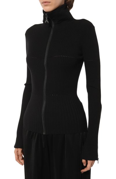 Кардиган из вискозы PATRIZIA PEPE черного цвета по цене 28800 руб., арт. 8K0138_K7X5, фото 3 Кардиган из вискозы PATRIZIA PEPE, арт. 8K0138_K7X5, фото 3