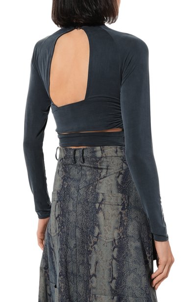 Топ JACQUEMUS темно-синего цвета по цене 53450 руб., арт. 231JS120-2307, фото 4 Топ JACQUEMUS, арт. 231JS120-2307, фото 4