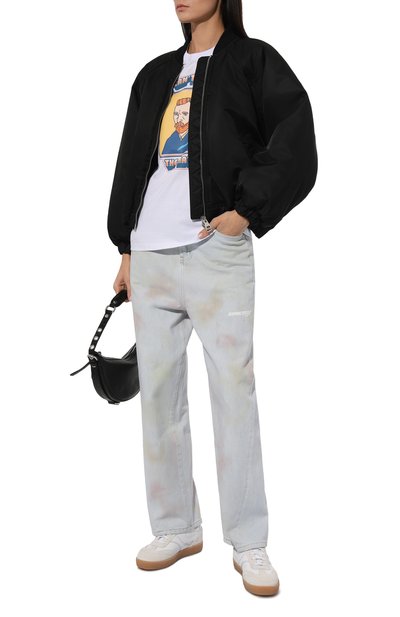 Хлопковая футболка LOOM BY RODINA белого цвета по цене 7900 руб., арт. LBR-TSH03, фото 2 Хлопковая футболка LOOM BY RODINA, арт. LBR-TSH03, фото 2