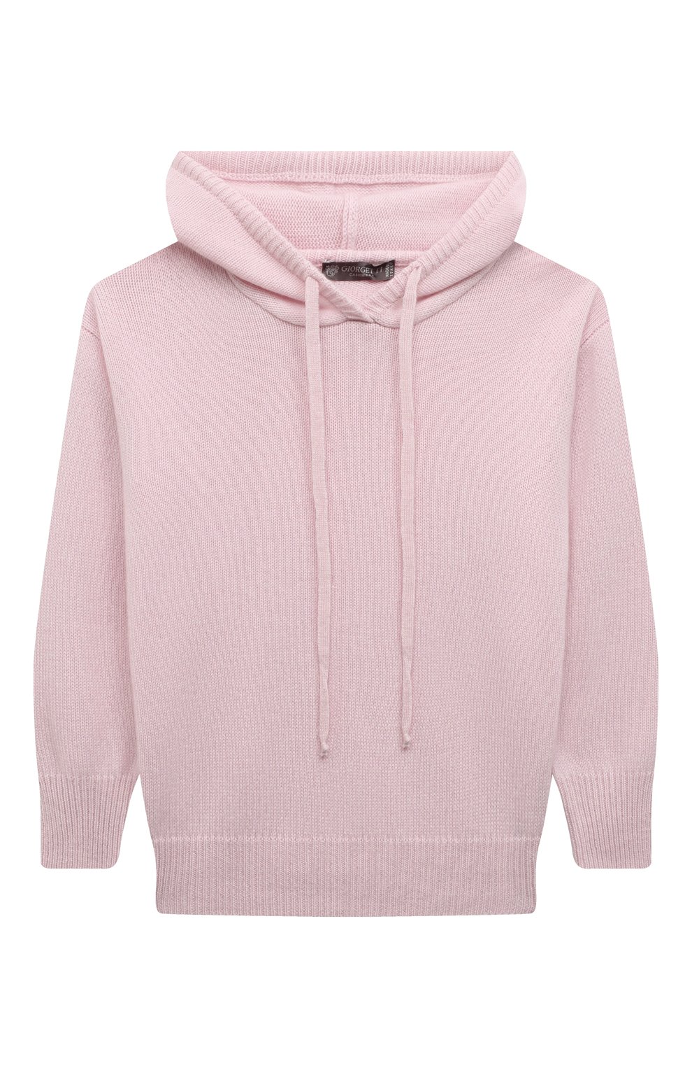 Кашемировое худи GIORGETTI CASHMERE светло-розового цвета по цене 35150 руб., арт. MB1803/8A-14A, фото 1 Кашемировое худи GIORGETTI CASHMERE, арт. MB1803/8A-14A, фото 1