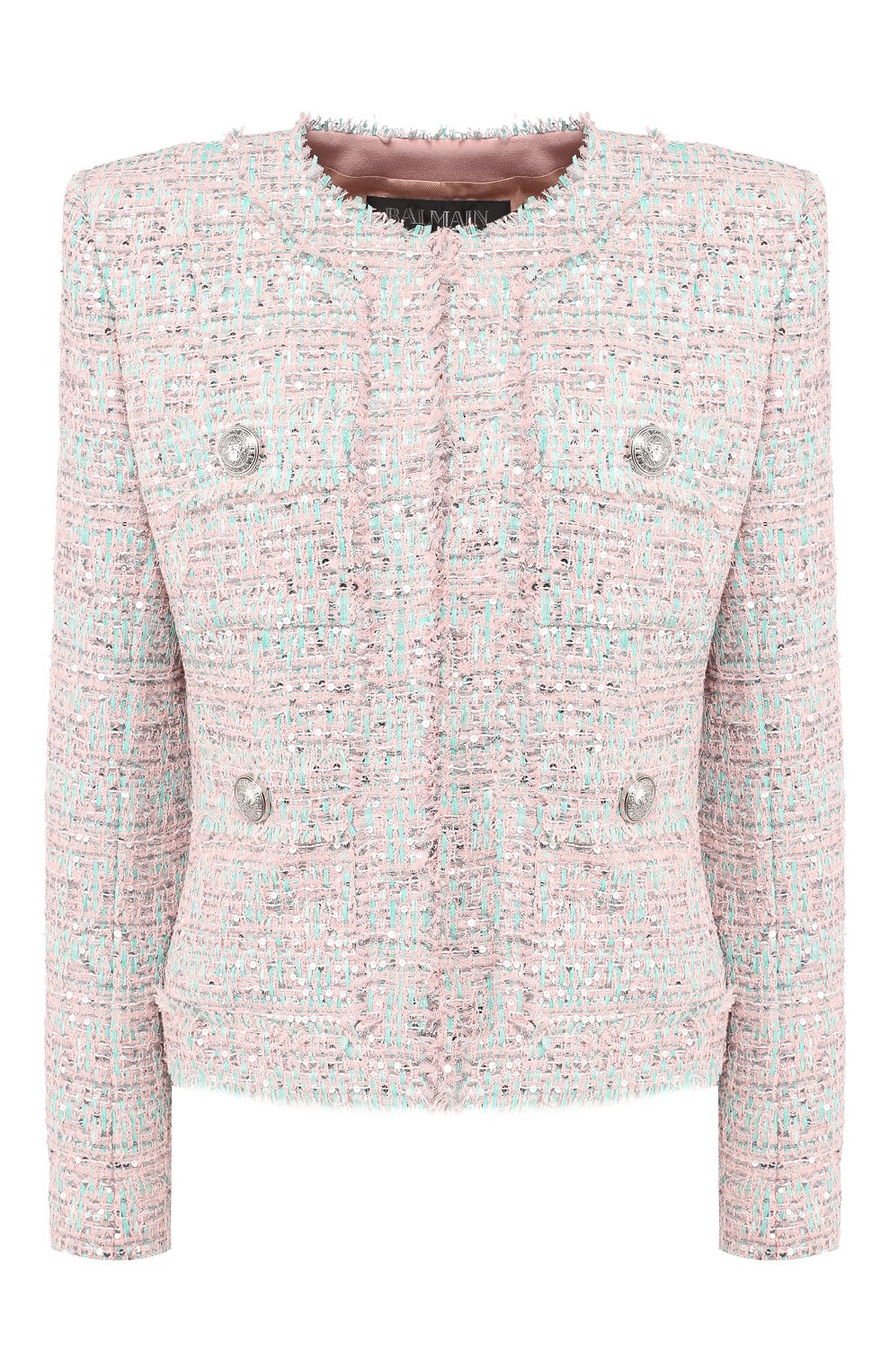 Жакет BALMAIN светло-розового цвета по цене 418000 руб., арт. RF07197/X191, фото 1 Жакет BALMAIN, арт. RF07197/X191, фото 1