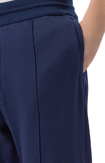 Джоггеры из хлопка и шелка KITON темно-синего цвета по цене 245500 руб., арт. UMK0869, фото 5 Джоггеры из хлопка и шелка KITON, арт. UMK0869, фото 5
