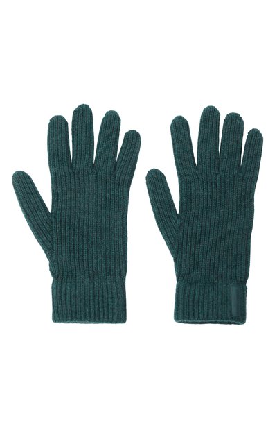 Кашемировые перчатки GIORGIO ARMANI темно-зеленого цвета по цене 41450 руб., арт. 744141/1A200, фото 3 Кашемировые перчатки GIORGIO ARMANI, арт. 744141/1A200, фото 3