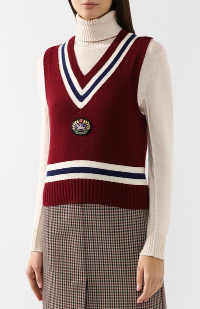Жилет из смеси шерсти и кашемира BURBERRY, арт. 8004792, фото 3