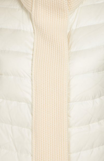 Вязаная куртка с утепленной вставкой и высоким воротником MONCLER, арт. B2-093-94534-00-98124, фото 5