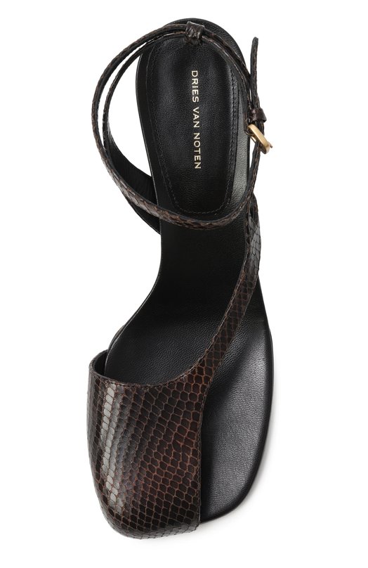 Кожаные босоножки Dries Van Noten 011714-350-704 Коричневый  011714-350-704 Фото 6