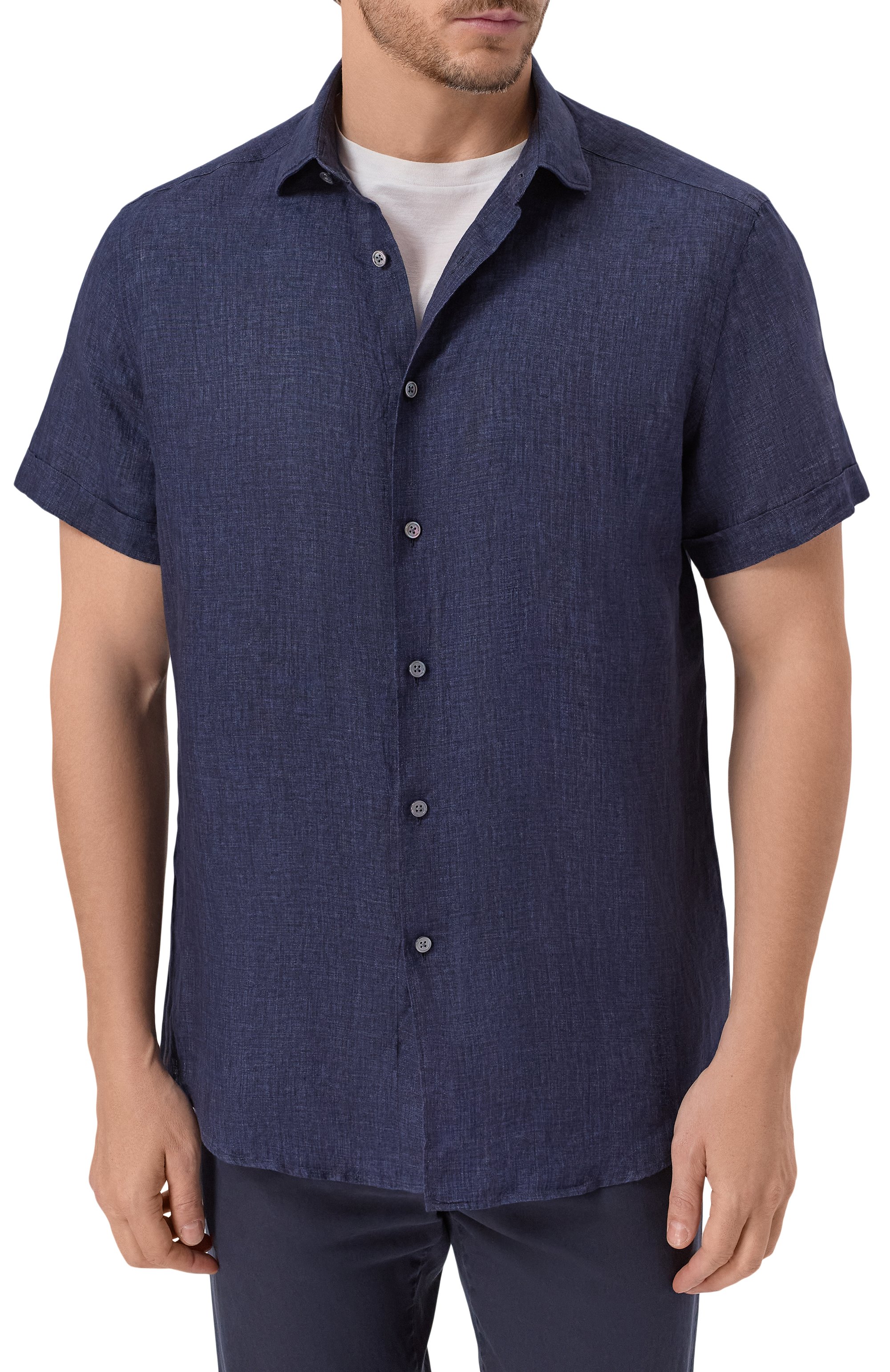 Льняная рубашка ZEGNA, арт. UDX38A7/SCF5, фото 3