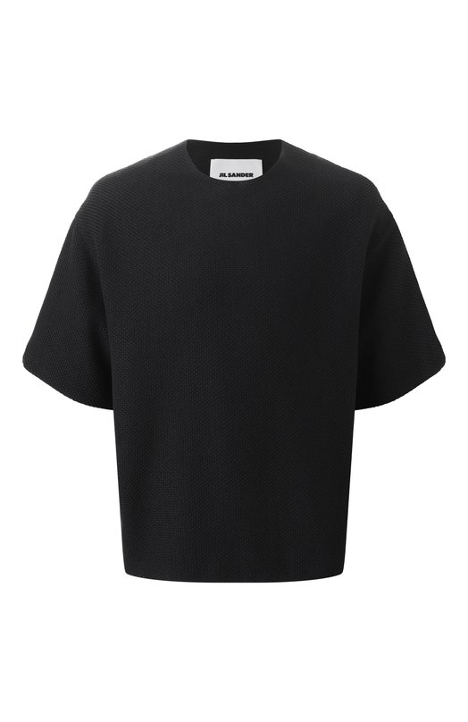 Хлопковая футболка Jil Sander J22GC0199/J20258 Чёрный J22GC0199/J20258
