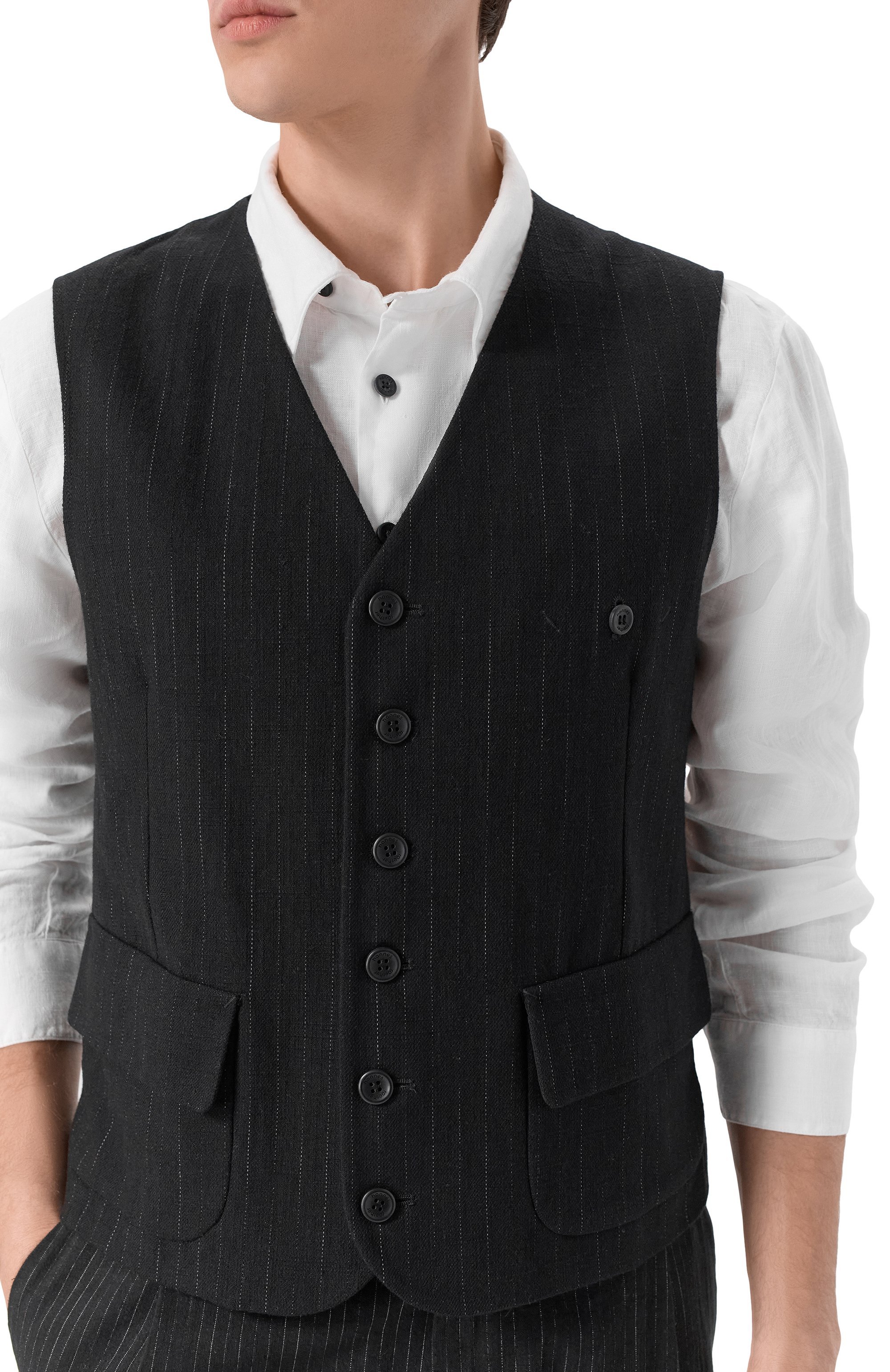 Жилет из хлопка и шерсти HANNES ROETHER, арт. JU26PITER.7082, фото 5