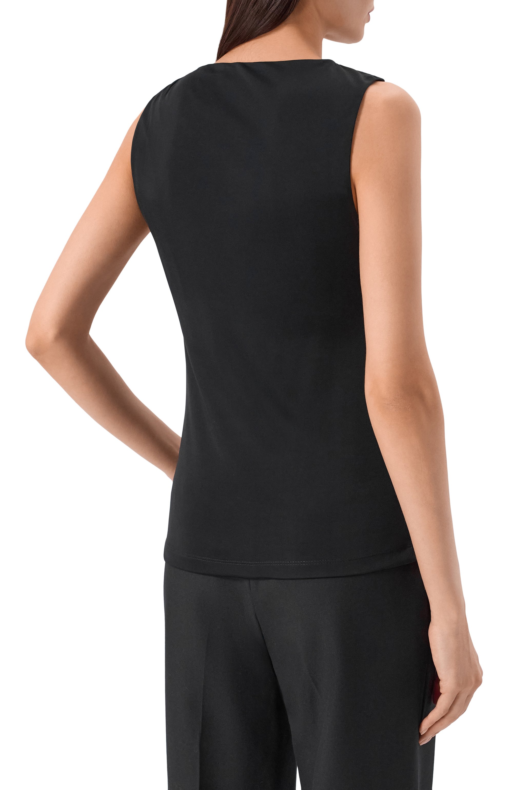 Топ из вискозы HUGO черного цвета по цене 15950 руб., арт. 50555782, фото 4 Топ из вискозы HUGO, арт. 50555782, фото 4