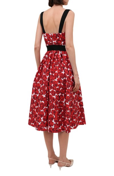 Хлопковое платье CAROLINA HERRERA, арт. R2211N508RCT, фото 4