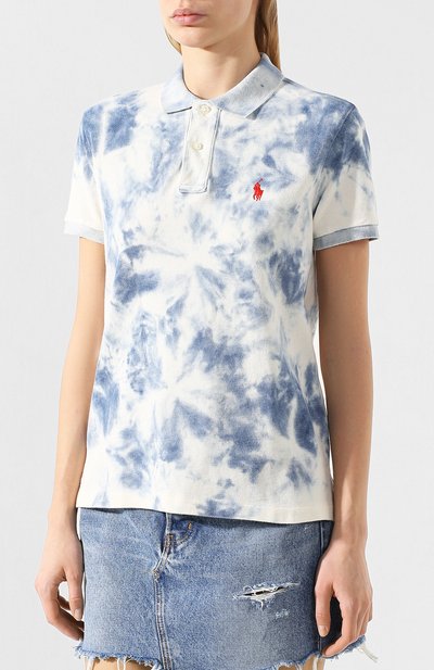 Хлопковое поло POLO RALPH LAUREN разноцветного цвета по цене 11650 руб., арт. 211792062, фото 3 Хлопковое поло POLO RALPH LAUREN, арт. 211792062, фото 3