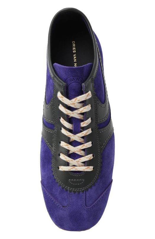 Замшевые кеды Dries Van Noten 011722-126-402 Фиолетовый  011722-126-402 Фото 6
