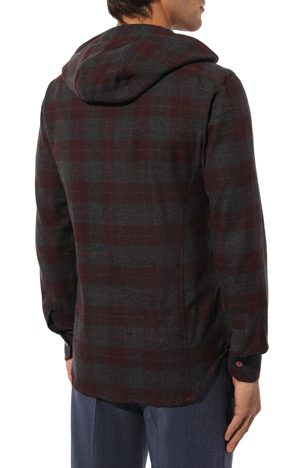 Хлопковая рубашка KITON разноцветного цвета по цене 85700 руб., арт. UMCMARH0907503, фото 4 Хлопковая рубашка KITON, арт. UMCMARH0907503, фото 4