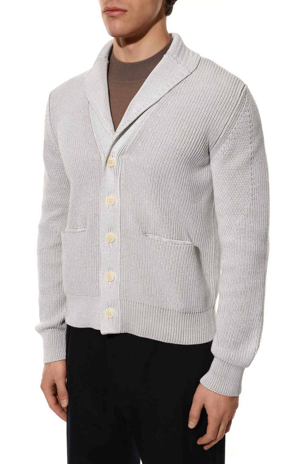 Кардиган из хлопка и шелка ZEGNA, арт. UZD82/155, фото 3