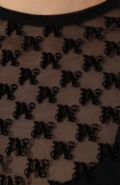 Топ PALM ANGELS черного цвета по цене 27550 руб., арт. PWAD063F24FAB001, фото 5 Топ PALM ANGELS, арт. PWAD063F24FAB001, фото 5