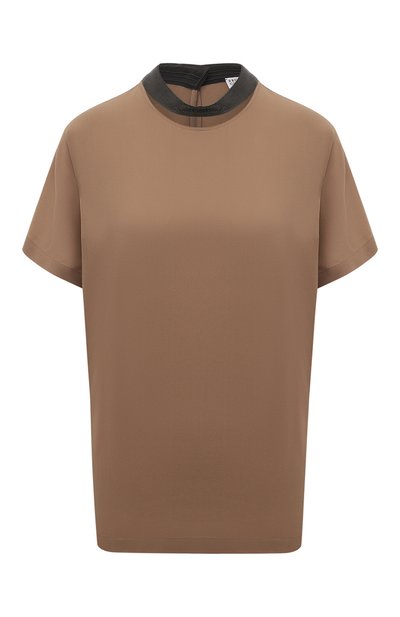 Женский хлопковый топ BRUNELLO CUCINELLI, арт. MP906DK504