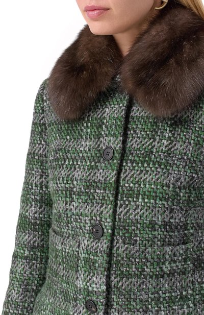 Жакет из кашемира и шелка с отделкой из соболя MVST, арт. M25.1PW.J005/13441, фото 5